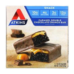 Батончики с карамелью и двойным шоколадом хрустящие Atkins (Chocolate Bar Advantage) 5 бат. по 44 г купить в Киеве и Украине