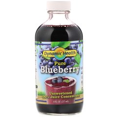 Жидкий черничный концентрат, Blueberry Juice Concentrate, Dynamic Health, 237 мл купить в Киеве и Украине