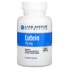 Лютеїн, Lutein, Lake Avenue Nutrition, 10 мг, 60 вегетаріанських капсул