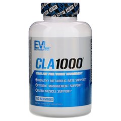 EVLution Nutrition, CLA 1000, стимулятор свободного веса, 180 гелевых капсул купить в Киеве и Украине