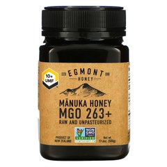 Egmont Honey, Мед манука, сирий та непастеризований, 263+ MGO, 17,6 унцій (500 г)