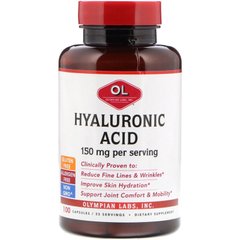 Гіалуронова кислота Olympian Labs Inc. (Hyaluronic Acid) 150 мг 100 капсул