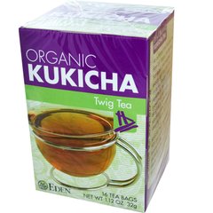 Органический, чай из стеблей Кукичи, Eden Foods, 16 чайных пакетиков, 1.12 унций (32 г) купить в Киеве и Украине