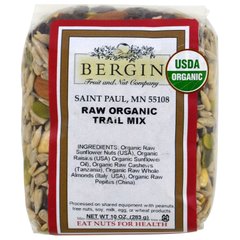 Органическое сырье, Organic Raw Trail Mix, Bergin Fruit and Nut Company, 283 г купить в Киеве и Украине