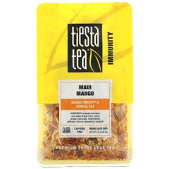 Tiesta Tea Company, Рассыпной чай премиум-класса, манго Мауи, без кофеина, 2,2 унции (62,4 г) купить в Киеве и Украине