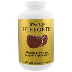 Marlyn, засіб для печінки Hep-Forte, Naturally Vitamins, 500 желатинових капсул