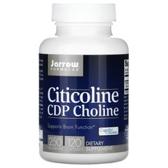 Цитиколин CDP-холин Jarrow Formulas (Citicoline Supports Brain Function) 250 мг 120 капсул купить в Киеве и Украине