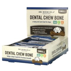 Стоматологічна жувальна кістка, маленька, для собак, Dr Mercola, 12 кісток, 22 г кожен
