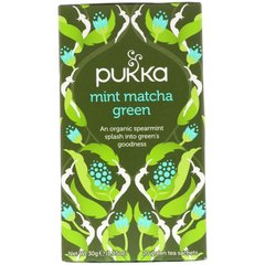 Зелений чай Матчу смак м'яти Pukka Herbs (Matcha Green Tea) 20 пакетів по 1,5 г