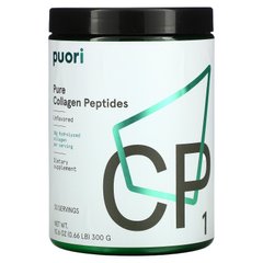 Puori, CP1, пептиди чистого колагену, без ароматизаторів, 10,6 унції (300 г)