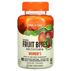 One-A-Day, для жінок, Мультивітаміни від укусів фруктів, натуральні фрукти, 60 укусів