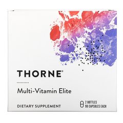 Мультивитамины Thorne Research (Multi-Vitamin Elite A.M & P.M. ) 1 набор 2 бутылки по 90 капсул купить в Киеве и Украине