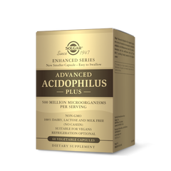 Пробіотики Solgar (Advanced Acidophilus Plus) 500 млн КУО 60 капсул