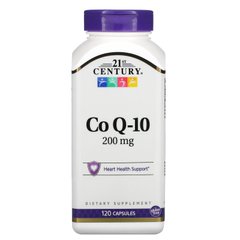 Коензим Q-10, 21st Century, 200 мг, 120 гелевих капсул