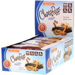 ChokoRite, білкові батончики з арахісовою пастою, HealthSmart Foods, Inc, 16 батончиків по 1,2 унції (34 г)