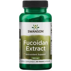 Екстракт фукоідана, Fucoidan Extract, Swanson, 500 мг 60 капсул