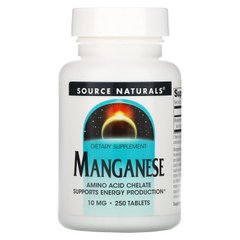 Марганец Source Naturals (Manganese) 10 мг 250 таблеток купить в Киеве и Украине