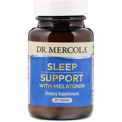 Помощь при бессоннице с мелатонином Dr. Mercola (Sleep Support with Melatonin) 30 таблеток купить в Киеве и Украине
