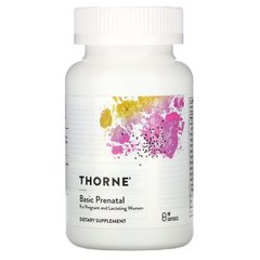 Пренатальные витамины Thorne Research (Basic Prenatal) 90 капсул купить в Киеве и Украине