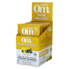 Om Mushrooms, Immune Multi Boost, суміш для напоїв із соком лимона та бузини, 10 пакетиків по 0,53 унції (15 г) кожен