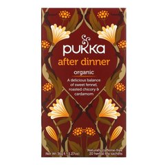 Після вечері, трав'яний чай, Pukka Herbs, 20 пакетиків, 127 унцій (36 г)