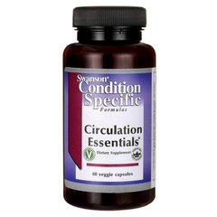 Комплекс вітамінів для покращення кровообігу Circulation Essentials, Swanson, 60 капсул