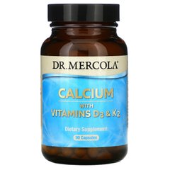 Кальций с витаминами D3 и K2 Dr. Mercola (Calcium with Vitamins D3 and K2) 90 капсул купить в Киеве и Украине