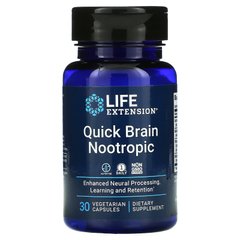 Life Extension, Ноотропний засіб для швидкого мозку, 30 вегетаріанських капсул