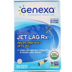 Синдром смены часовых поясов джетлаг вкус ванили-лаванды Genexa (Jet Lag Rx) 60 таблеток купить в Киеве и Украине