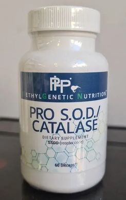 Супероксиддисмутаза и каталаза антиоксиданти Professional Health Products (Pro SOD/Catalase) 60 капс купить в Киеве и Украине