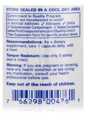 Хром Pure Encapsulations (ChromeMate GTF) 600 мкг 60 капсул купить в Киеве и Украине