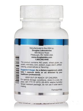 Гістидин Douglas Laboratories (L-Histidine) 500 мг 60 капсул