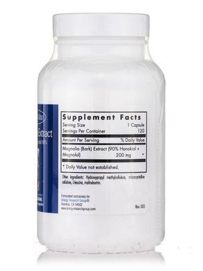 Экстракт магнолии Хонокиол + Магнолол90%, Magnolia Extract Honokiol + Magnolol 90%, Allergy Research Group, 120 вегетарианских капсул купить в Киеве и Украине