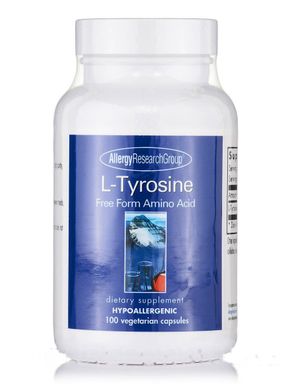 L-Тирозин, L-Tyrosine, Allergy Research Group, 100 вегетаріанських капсул