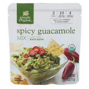 Органическая пряная смесь гуакамоле, Simply Organic, 113 г купить в Киеве и Украине