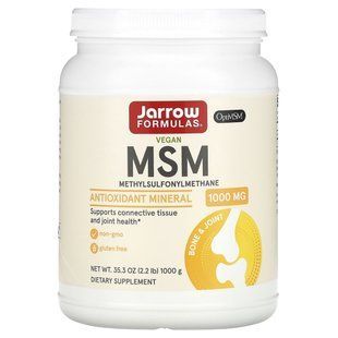 МСМ (метилсульфонилметан), MSM, Jarrow Formulas, 1 кг купить в Киеве и Украине
