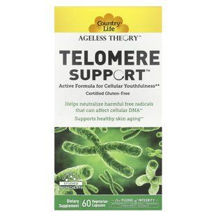 Country Life, Ageless Theory, Telomere Support , 60 Vegetarian Capsule купить в Киеве и Украине