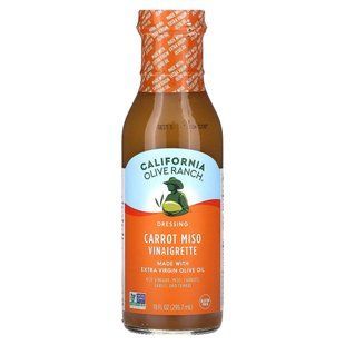 California Olive Ranch, Carrot Miso Vinaigrette Dressing, 10 fl oz (295.7 ml) купить в Киеве и Украине