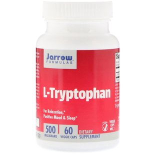 L-триптофан, Jarrow Formulas, 500 мг, 60 капсул купить в Киеве и Украине