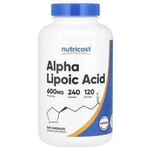 Nutricost, Alpha Lipoic Acid, 600 mg, 240 Capsules, (300 mg per Capsule) купить в Киеве и Украине