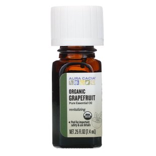 Эфирное масло грейпфрута органик Aura Cacia (Essential Oil Grapefruit) 7.4 мл купить в Киеве и Украине