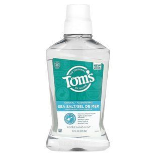 Tom's of Maine, Sea Salt Mouthwash, Fluoride Free, Refreshing Mint, 16 fl oz (473 ml)