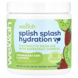 Wellah, Splish Splash Hydration, Strawberry Kiwi, 5.3 oz (147 g) купить в Киеве и Украине