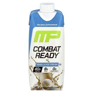MusclePharm, Combat Ready&trade; Protein Shake, Vanilla Ice Cream, 17 fl oz (500 ml) купить в Киеве и Украине