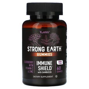 YumVs, Strong Earth Gummies, Immune Shield with Sambucus, Berry, 60 Gummies купить в Киеве и Украине