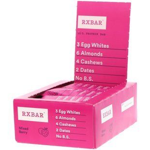 Protein bars, berry, RXBAR, 12 bars, 52 g (1.83 oz)