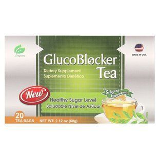 Tea GlucoBlocker, Longreen Corporation, 20 tea bags, 2.12 ounces (60g)