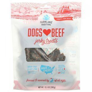 Farmland Traditions, Dogs Love Beef, вяленое лакомство, 13,5 унций (382 г) купить в Киеве и Украине