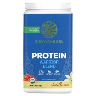Белок Warrior Blend, органический и растительный, ваниль, Sunwarrior, 1,65 фунта (750 г) купить в Киеве и Украине