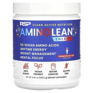 RSP Nutrition, AminoLean Energy, Summer Rocket Pop, 8.84 oz (250.5 g) купить в Киеве и Украине